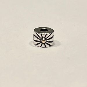 Retired Pandora Two Tone Sunburst Clip